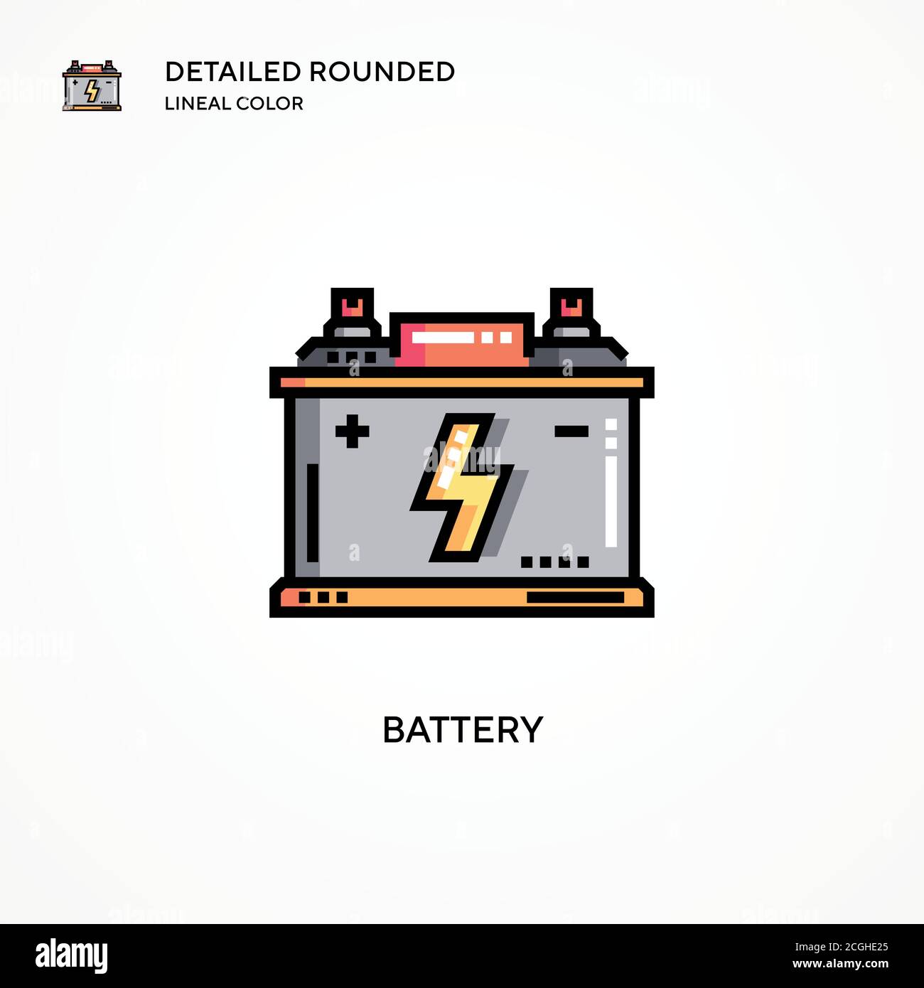 Battery vector icon. Modern vector illustration concepts. Easy to edit ...
