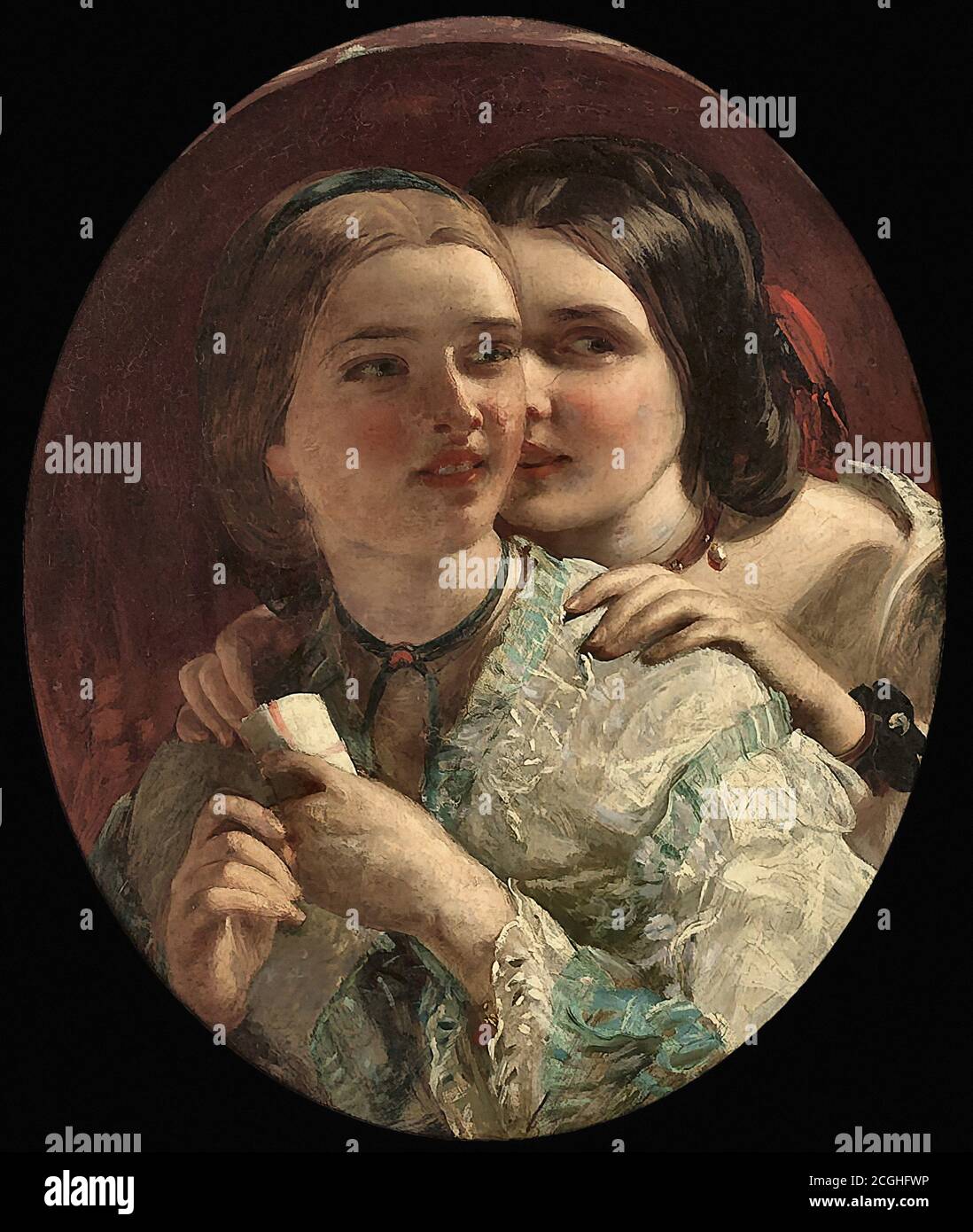 Sant James - the Love Letter - British School - 19th Century Stock ...