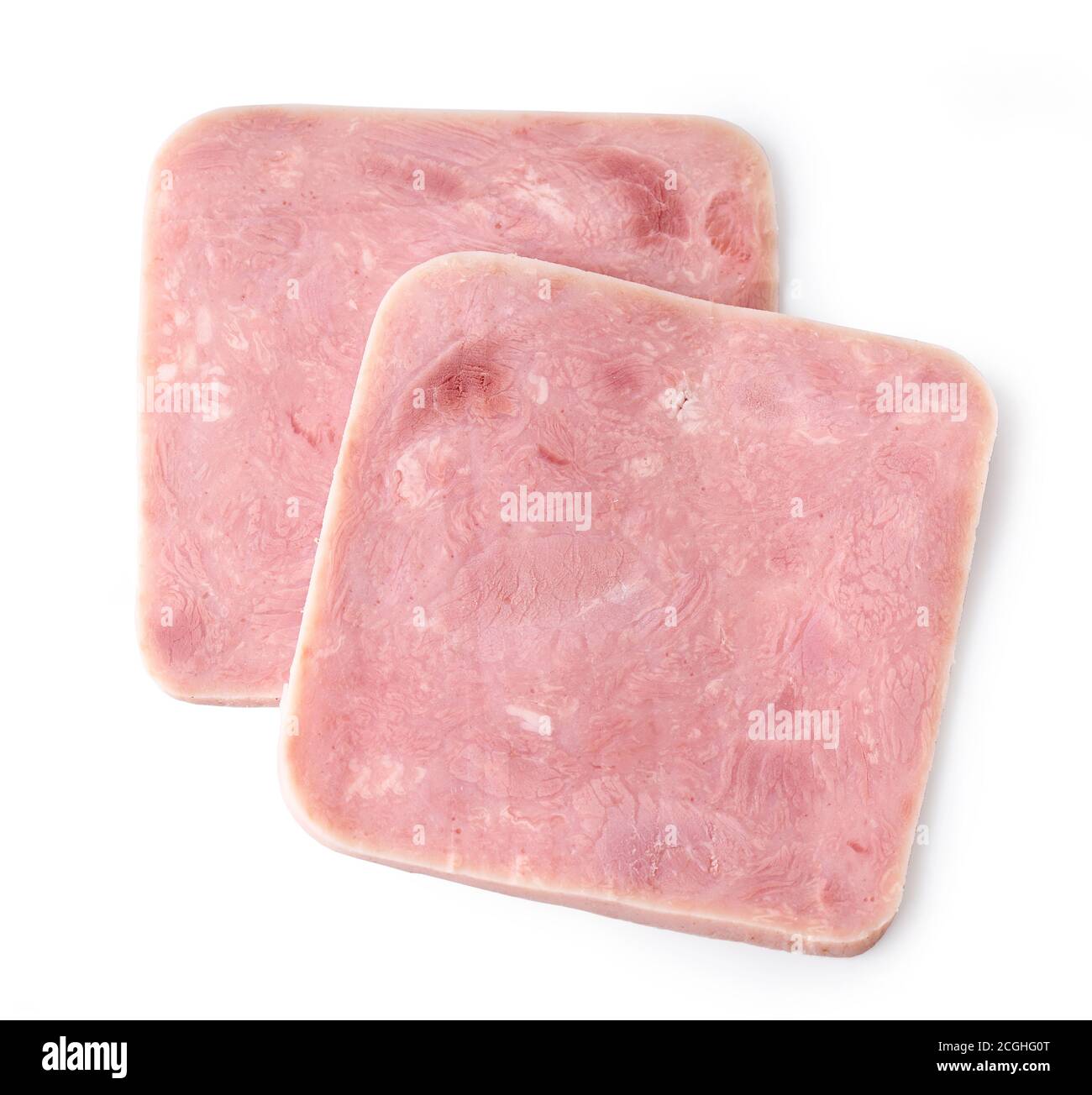 Slices of pork ham Cut Out Stock Images & Pictures - Alamy