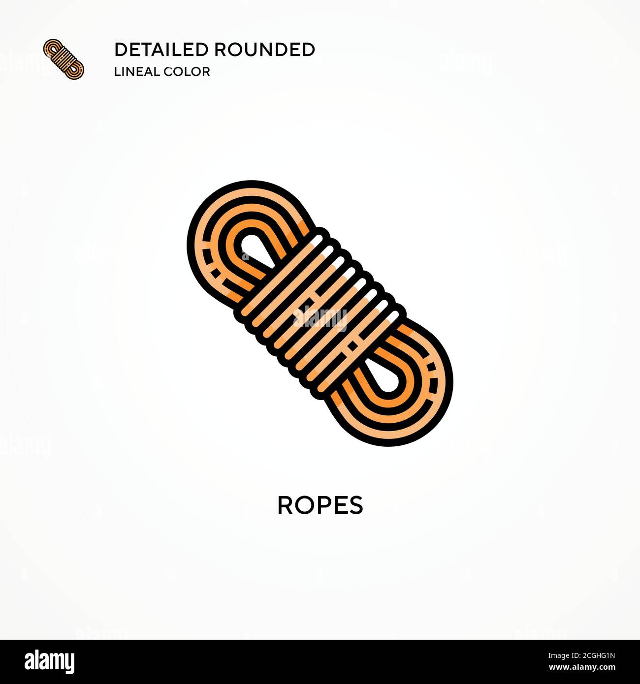 Ropes vector icon. Modern vector illustration concepts. Easy to edit ...