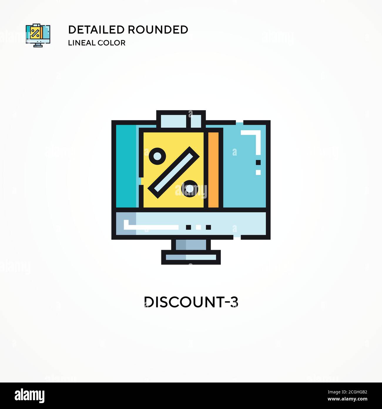 Discount-3 vector icon. Modern vector illustration concepts. Easy to ...