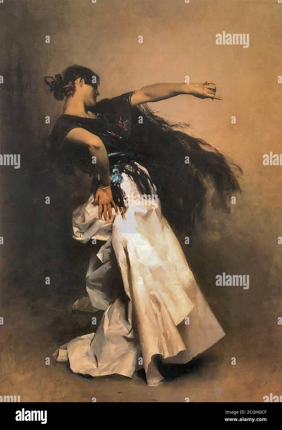 Sargent John Singer - a Spanish Dancer 2 - British School - 19th ...