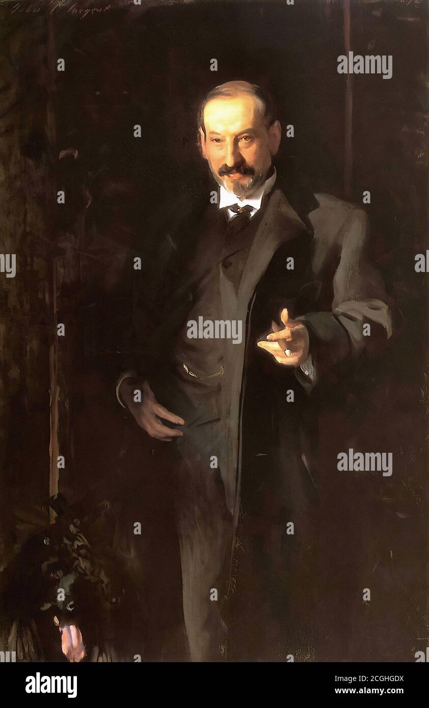 Sargent John Singer - Asher Wertheimer - British School - 19th  Century Stock Photo