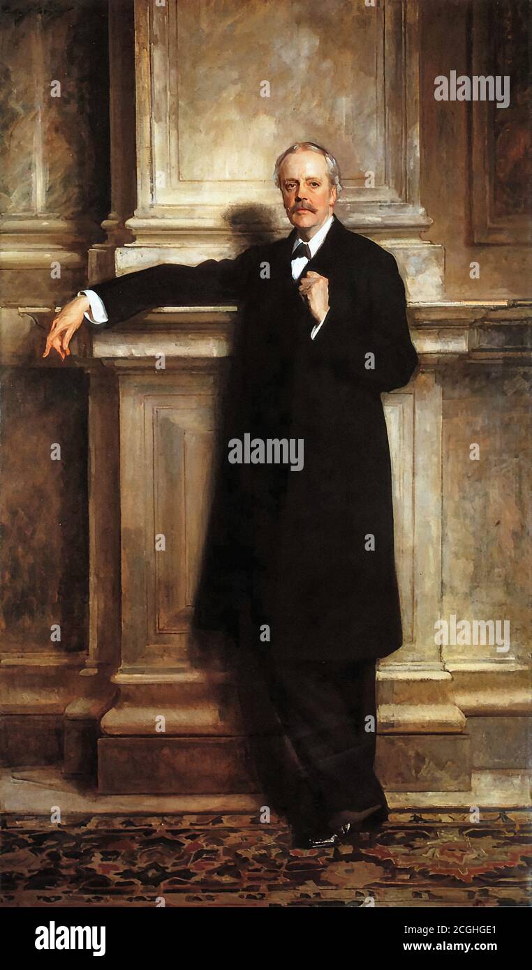 Sargent John Singer - Arthur James Balfor - British School - 19th  Century Stock Photo