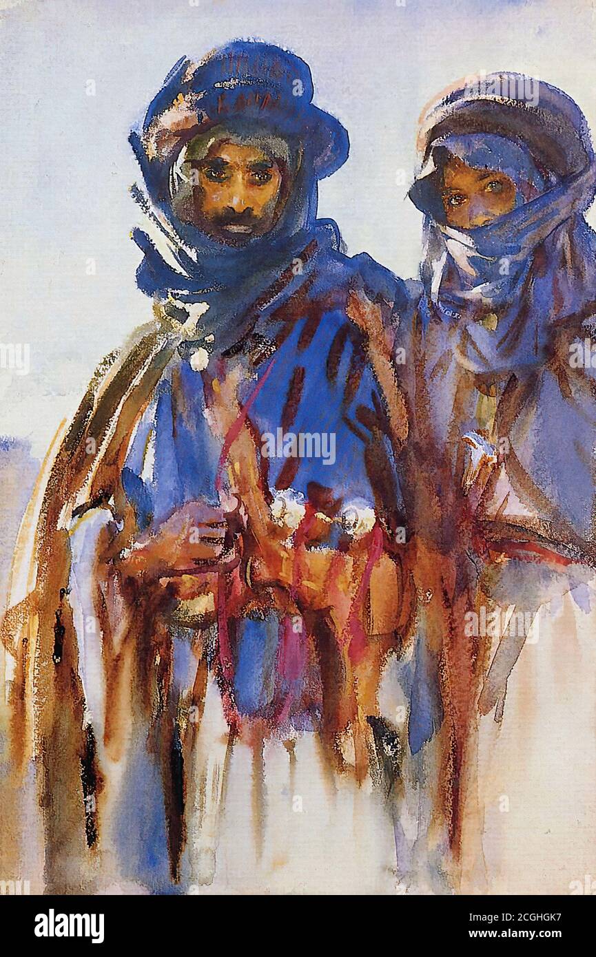 Sargent John Singer - Bedouins - British School - 19th  Century Stock Photo