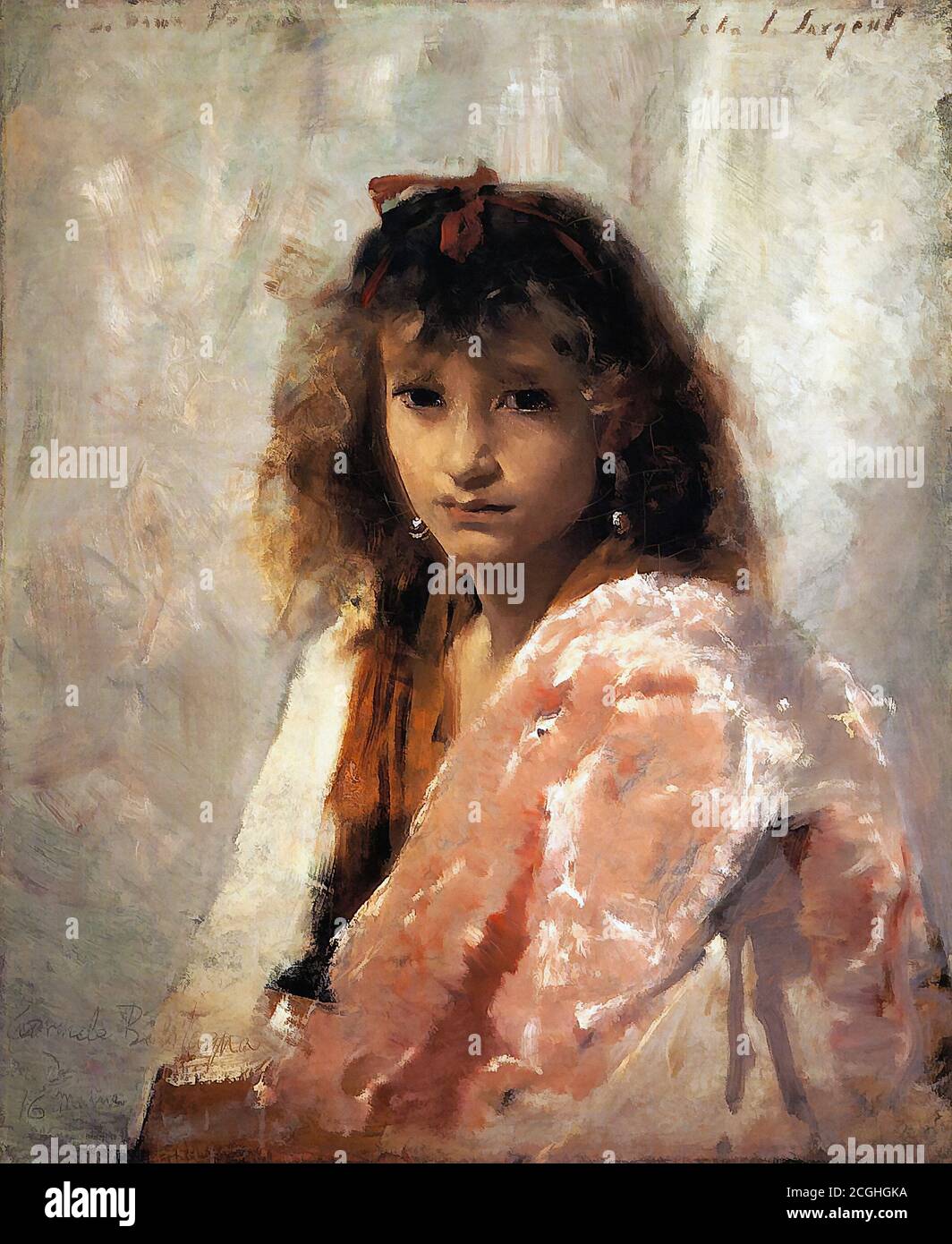 Sargent John Singer - Carmela Bertagna - British School - 19th  Century Stock Photo