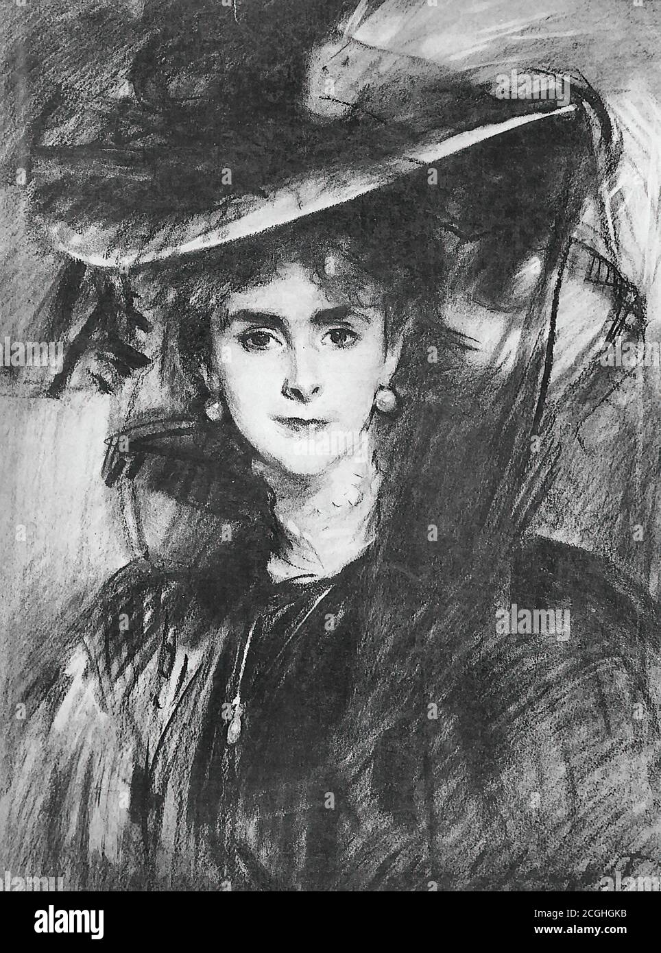 Sargent John Singer - Baroness De Meyer - British School - 19th  Century Stock Photo