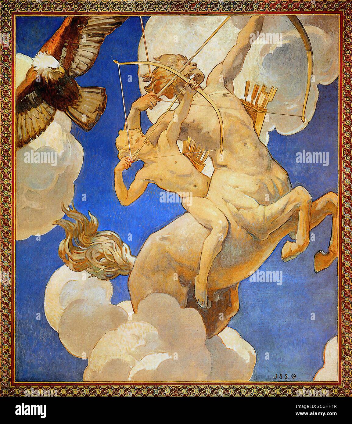 Sargent John Singer - Chiron and Achilles - British School - 19th  Century Stock Photo