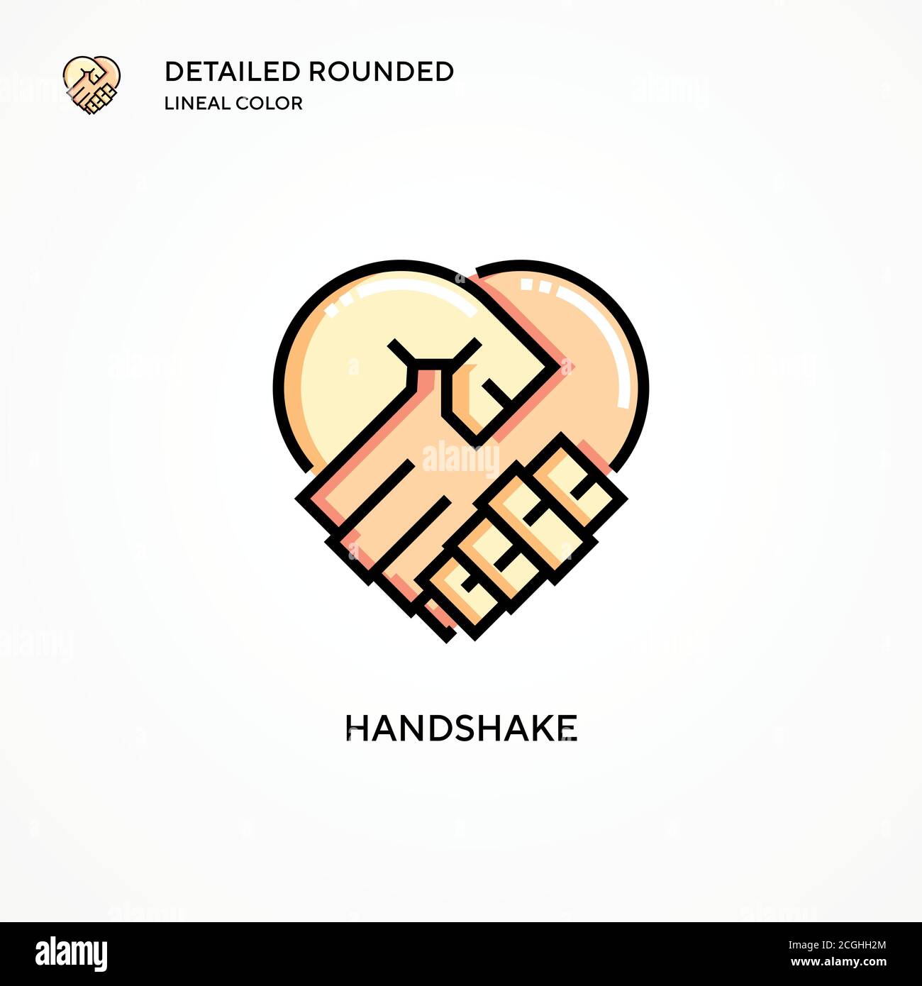 Handshake vector icon. Modern vector illustration concepts. Easy to ...
