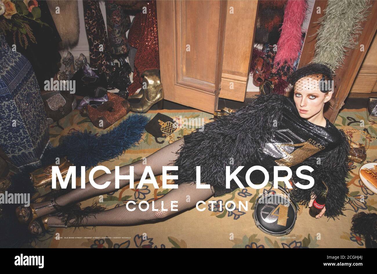 2010s UK Michael Kors Magazine Advert Stock Photo