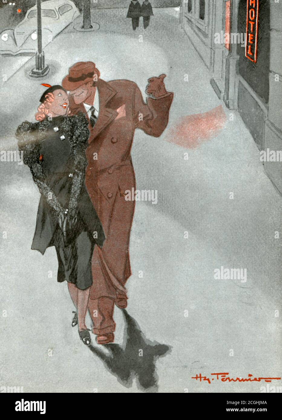 1920s France La Vie Parisienne Magazine Plate Stock Photo - Alamy
