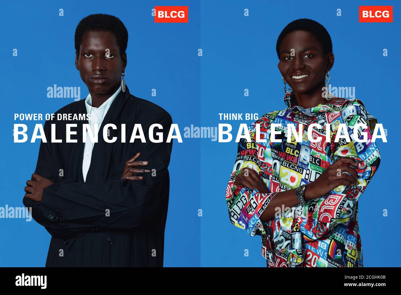 2020s UK Balenciaga Magazine Advert Stock Photo