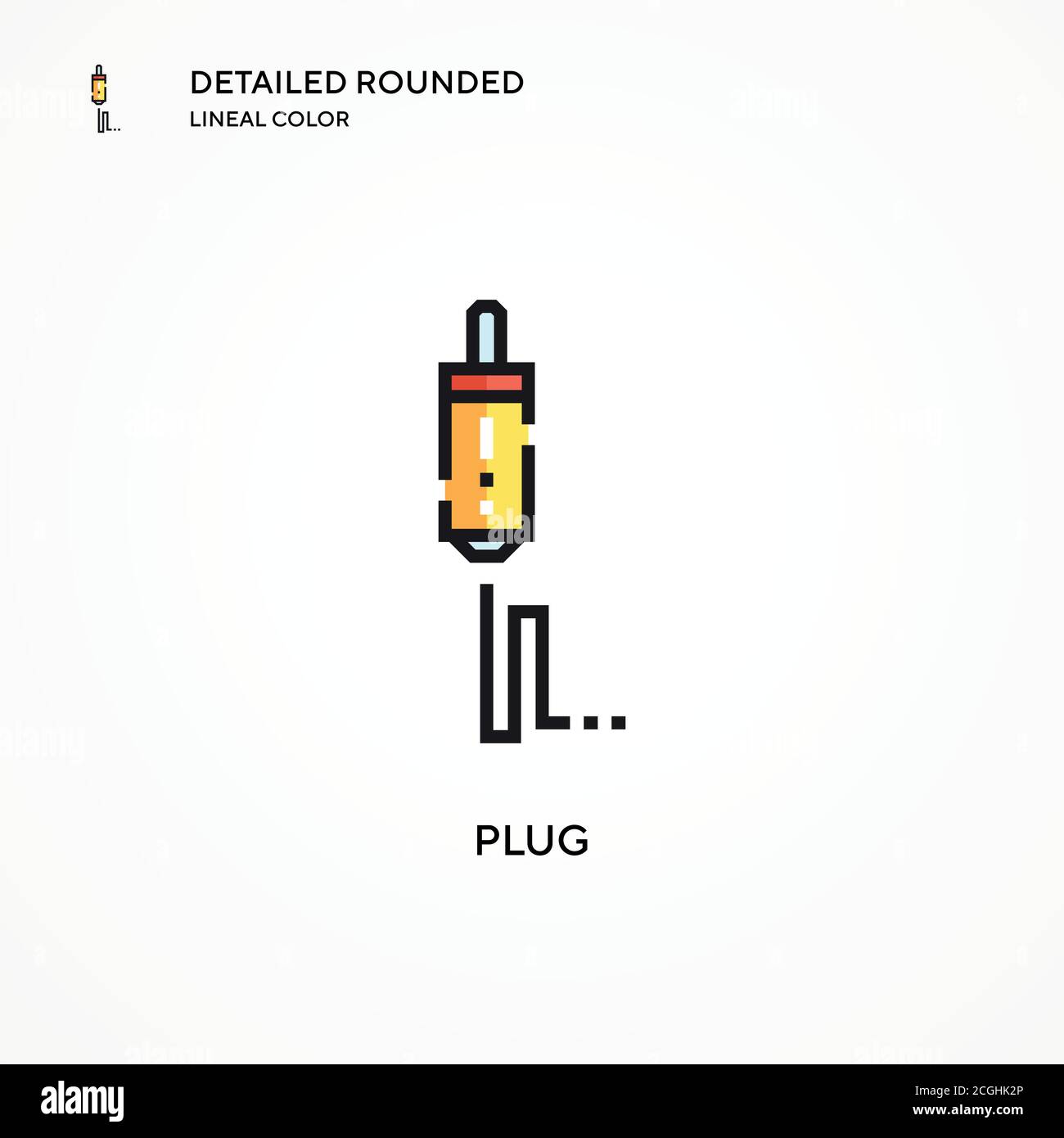 Plug vector icon. Modern vector illustration concepts. Easy to edit and ...