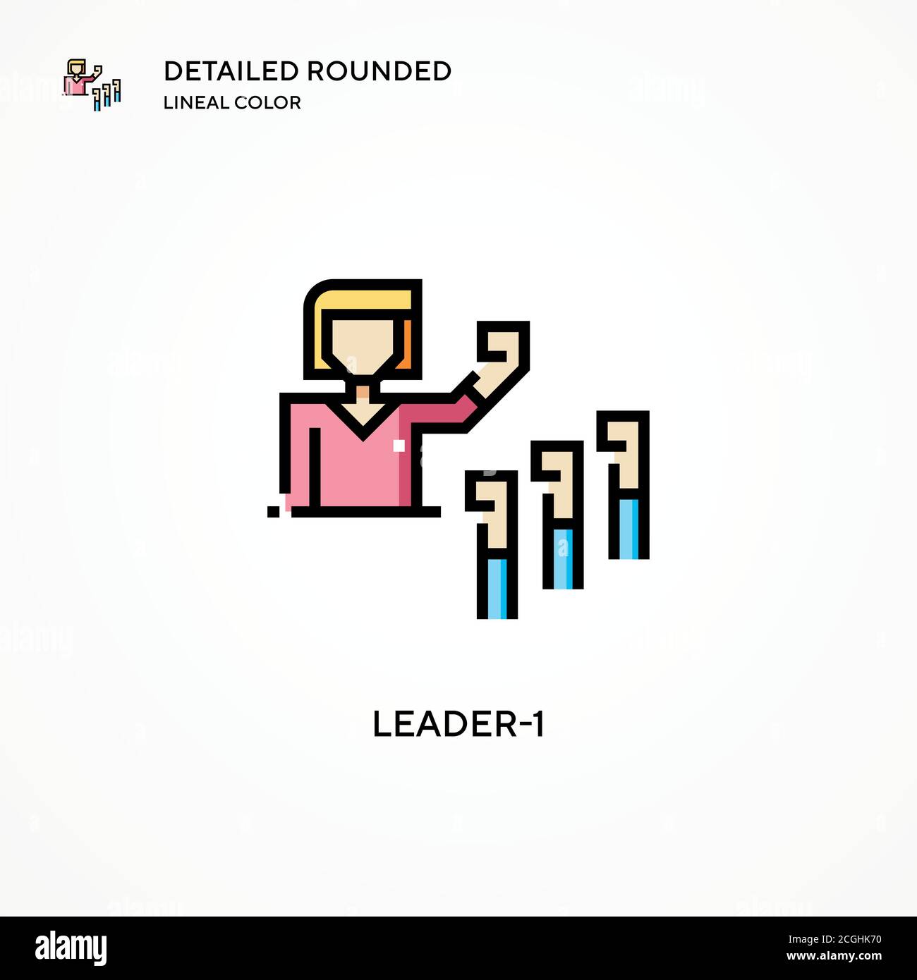Leader-1 vector icon. Modern vector illustration concepts. Easy to edit ...