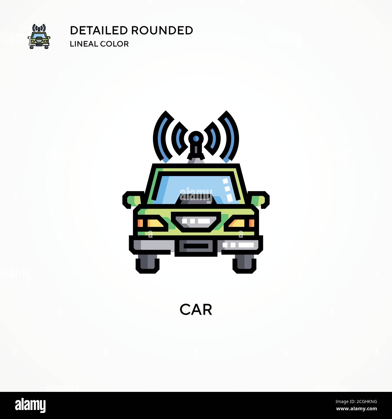 Car vector icon. Modern vector illustration concepts. Easy to edit and ...