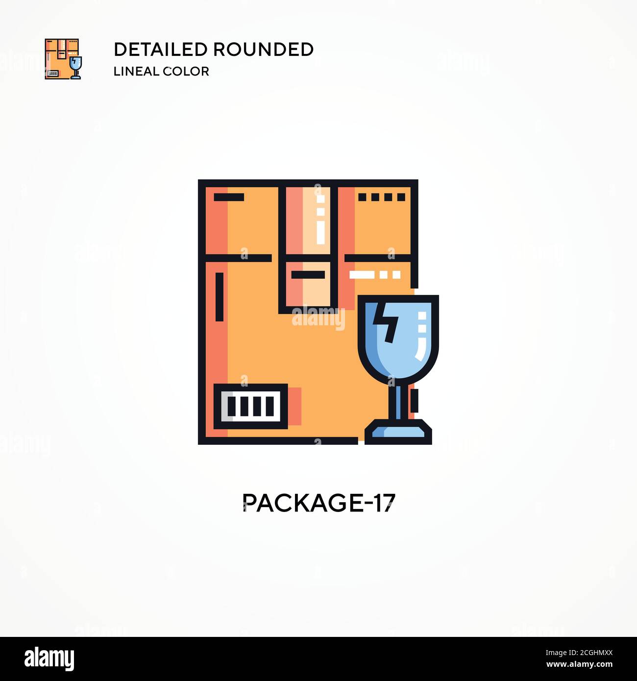 Package-17 vector icon. Modern vector illustration concepts. Easy to ...