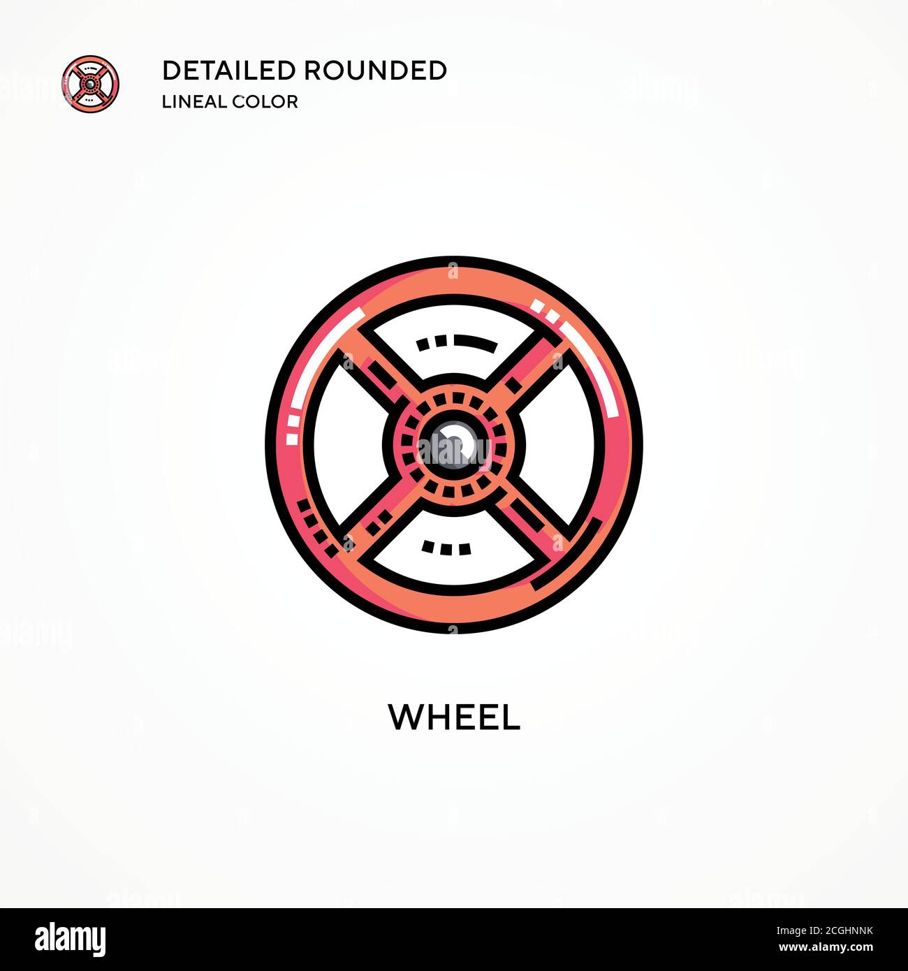 Wheel vector icon. Modern vector illustration concepts. Easy to edit ...