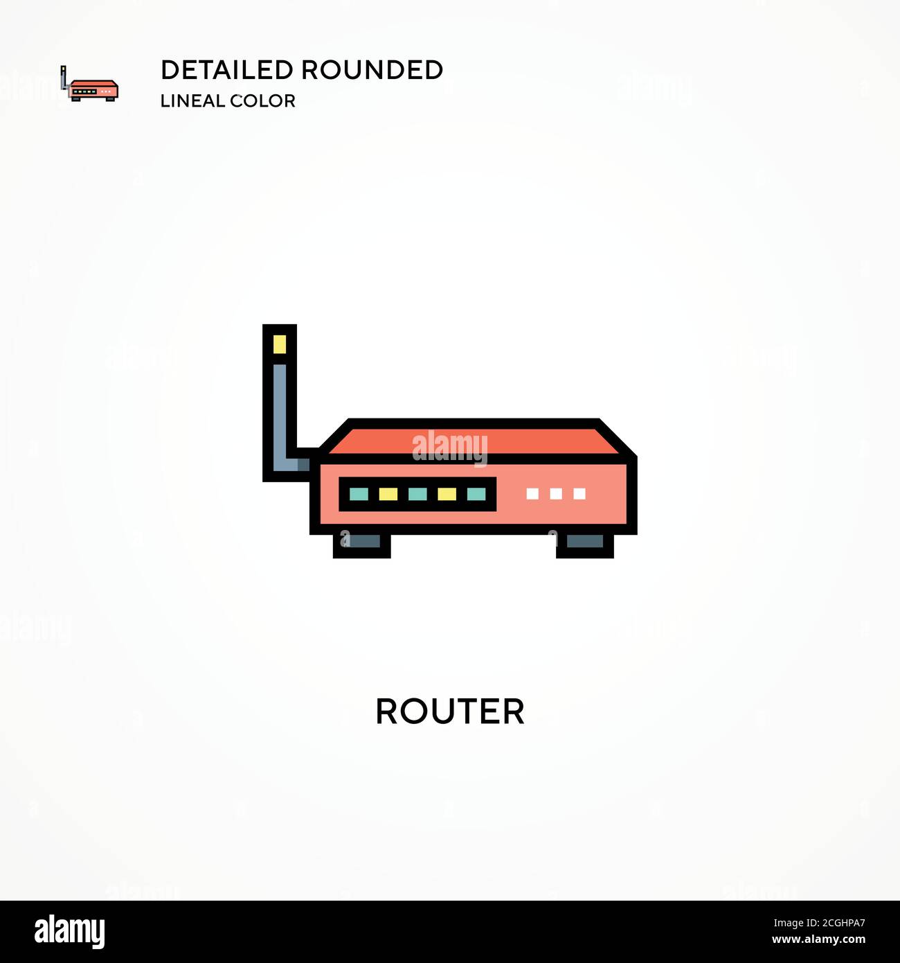 Router vector icon. Modern vector illustration concepts. Easy to edit ...