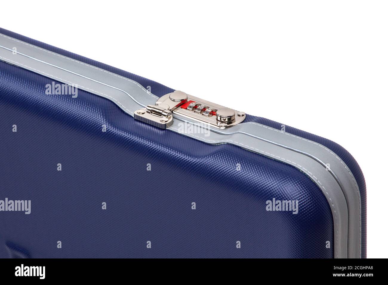 Modern hard plastic case with a combination lock for storing and