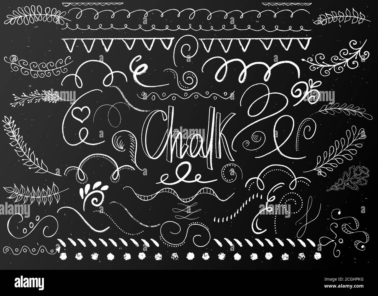 Chalk board back to school background. Schools blackboard doodles