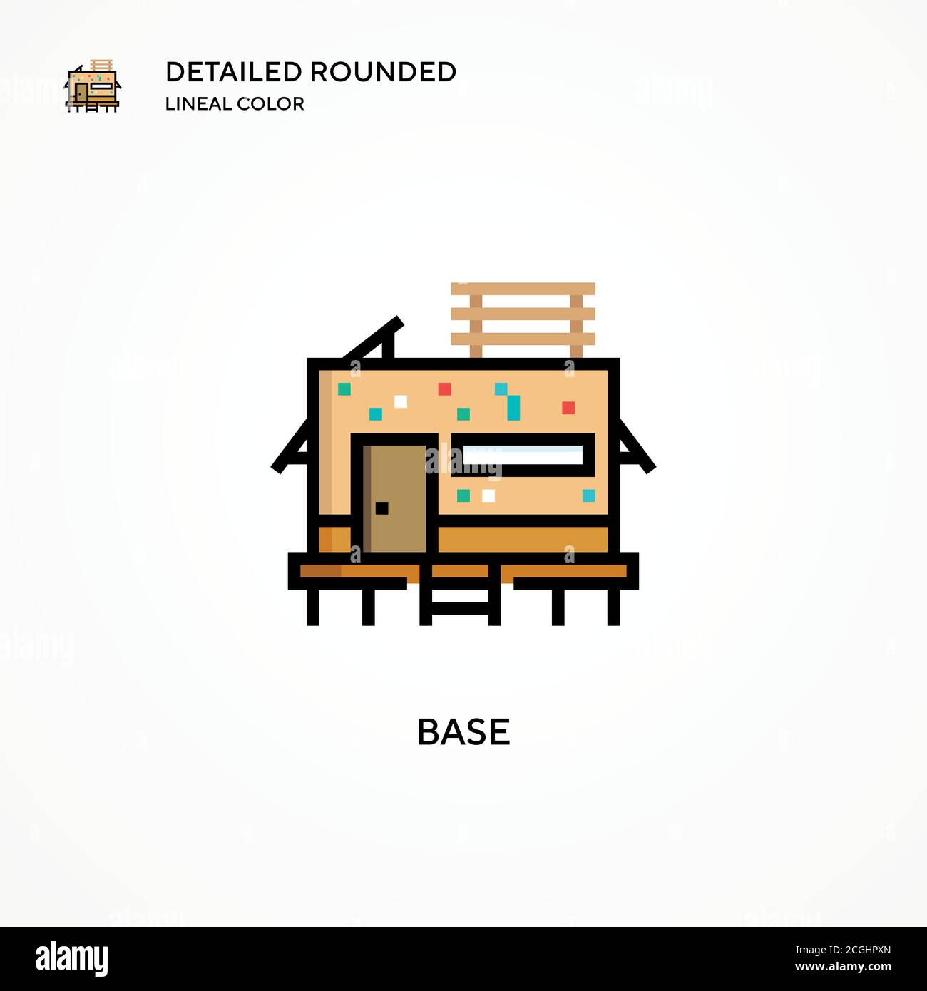 Base vector icon. Modern vector illustration concepts. Easy to edit and