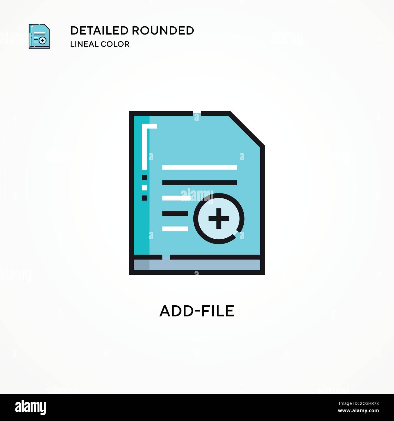 Add-file vector icon. Modern vector illustration concepts. Easy to edit ...
