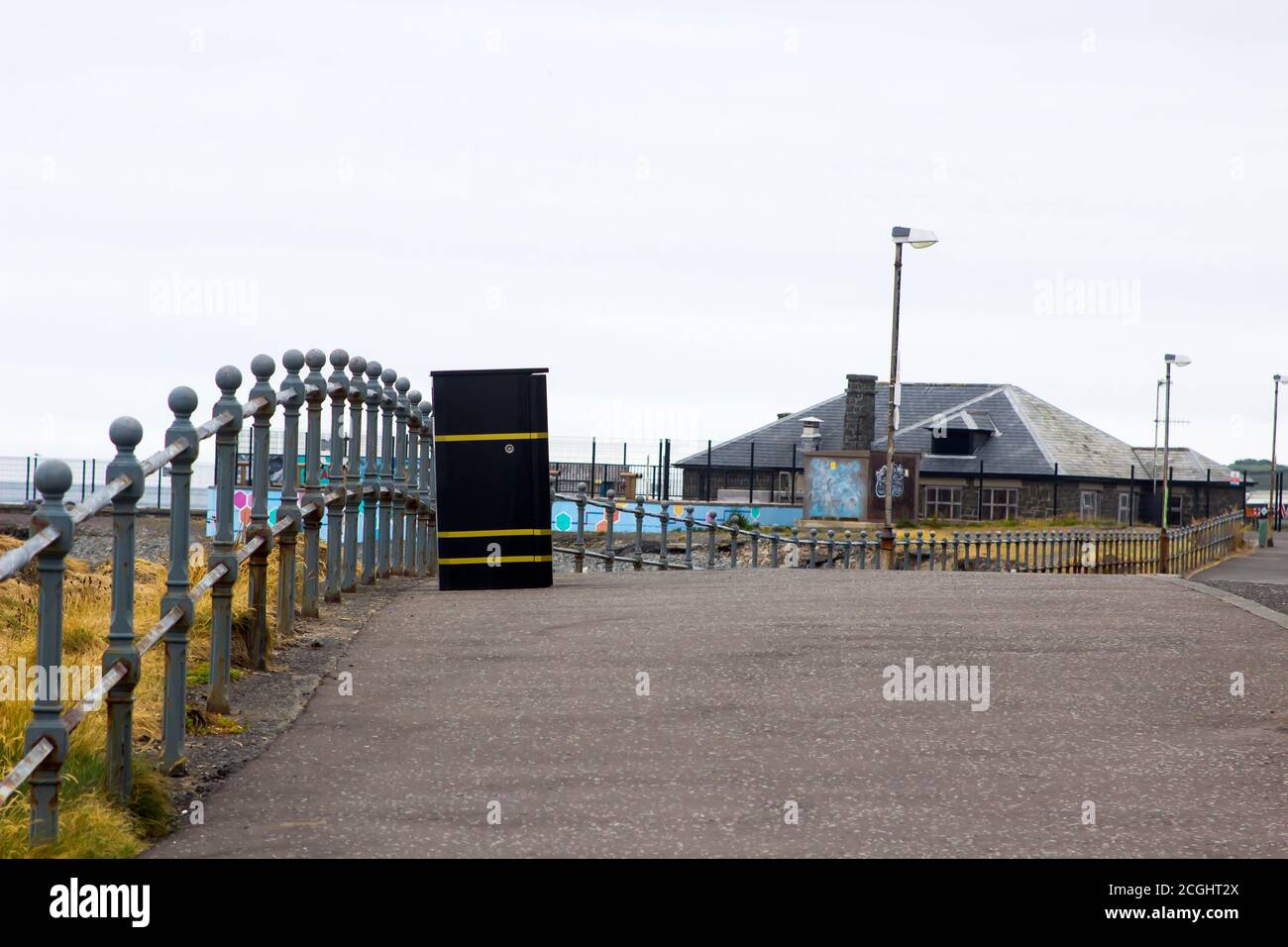 17 June 2020 A waste bin on the Seacliffe Road in Bangor County Down