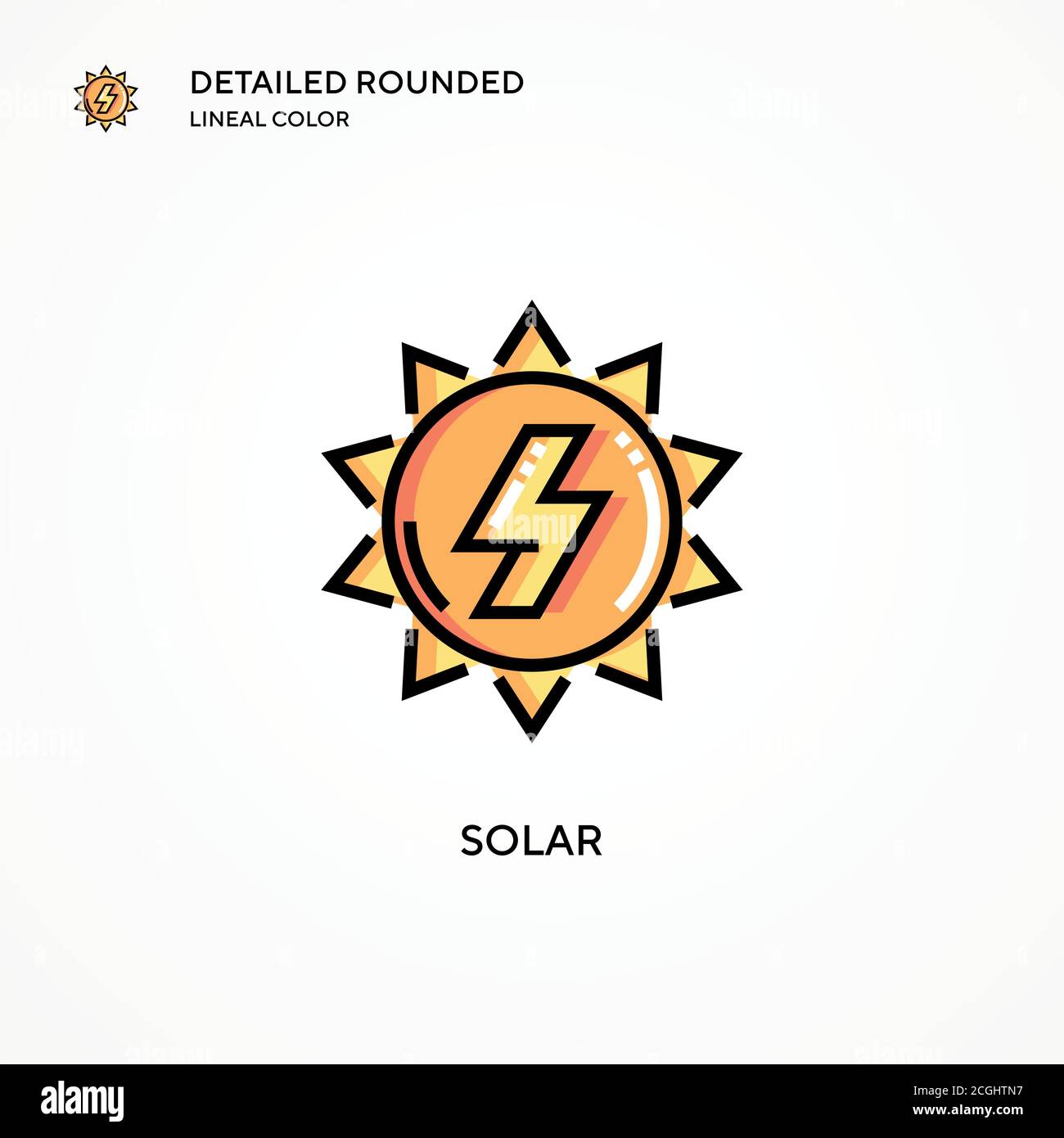Solar vector icon. Modern vector illustration concepts. Easy to edit ...