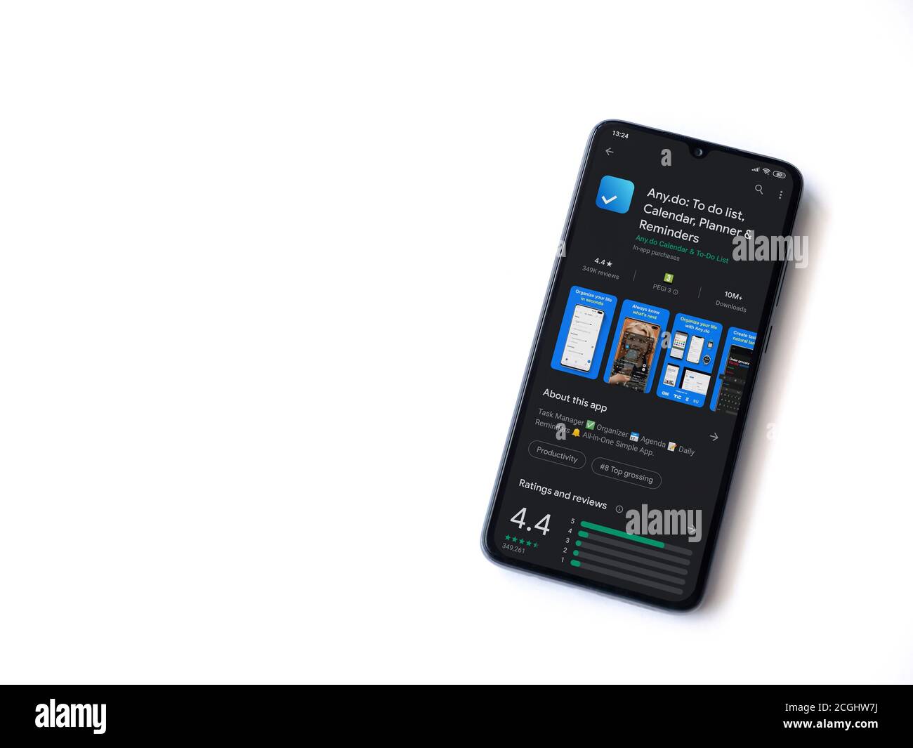 Lod, Israel - July 8, 2020: Any.Do app play store page on the display ...