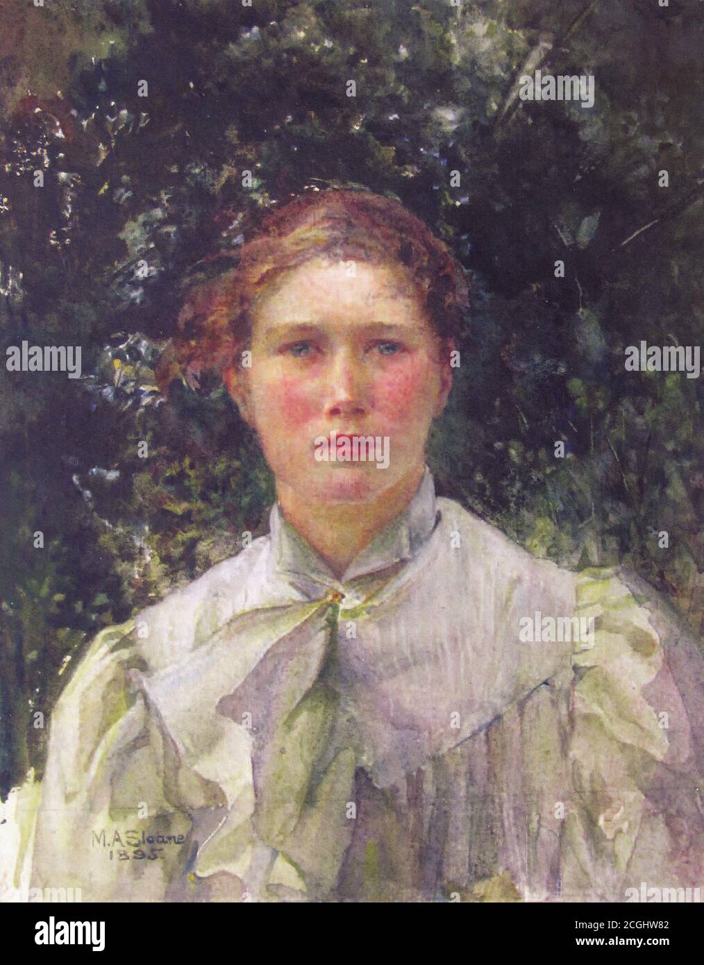 Sloane Mary Annie - Self Portrait - British School - 19th Century Stock ...