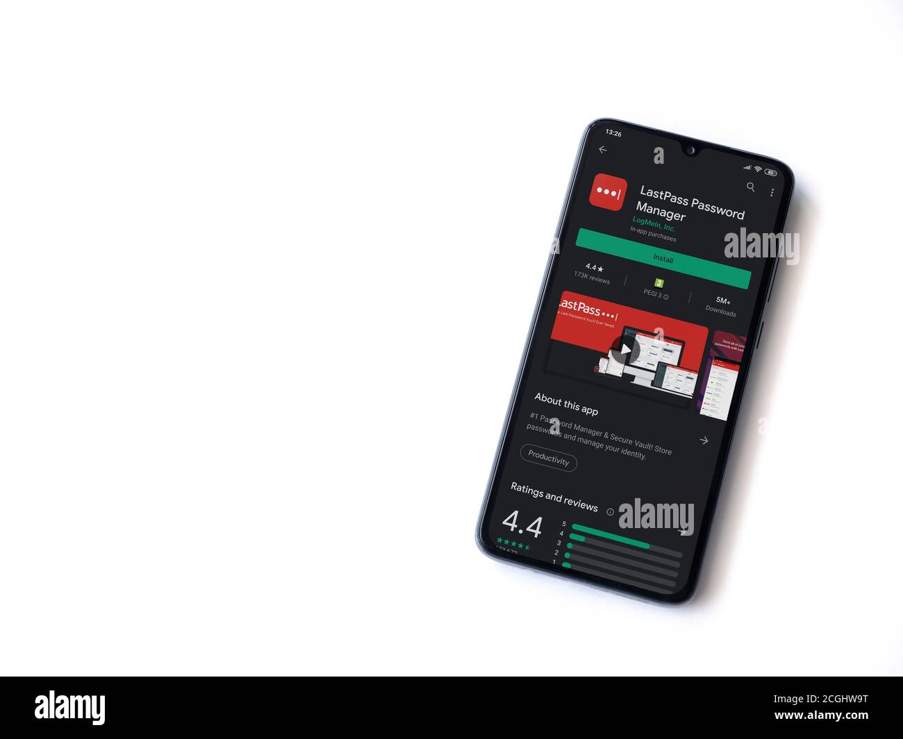 Lod, Israel - July 8, 2020: LastPass Password Manager app play store ...