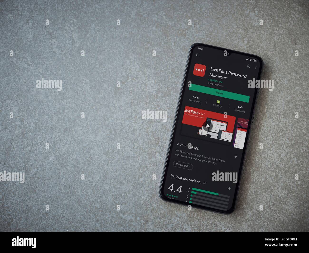 Lod, Israel - July 8, 2020: LastPass Password Manager app play store ...