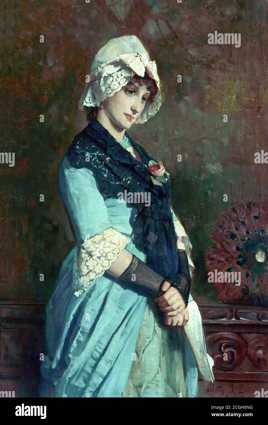 Green Lady Painting High Resolution Stock Photography And Images Alamy
