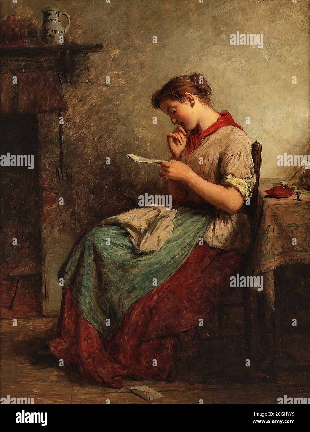 Smith George - the Love Letter 1 - British School - 19th Century Stock ...