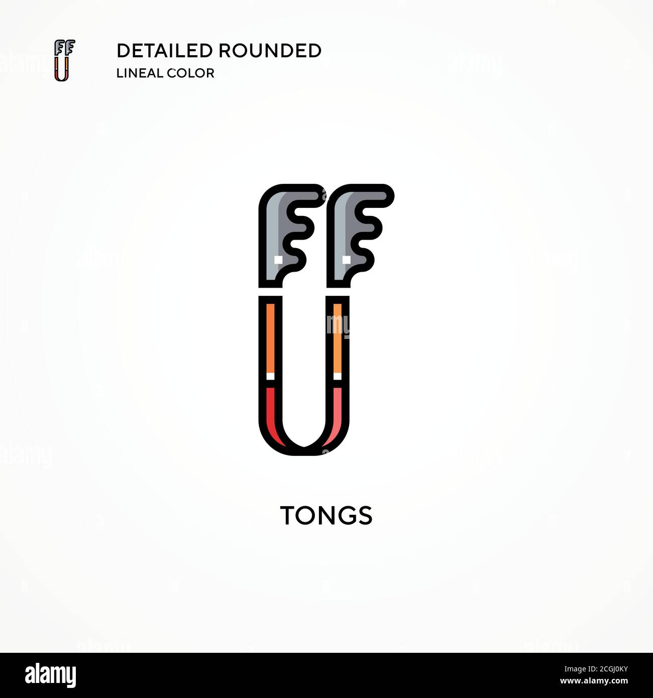 Tongs vector icon. Modern vector illustration concepts. Easy to edit ...