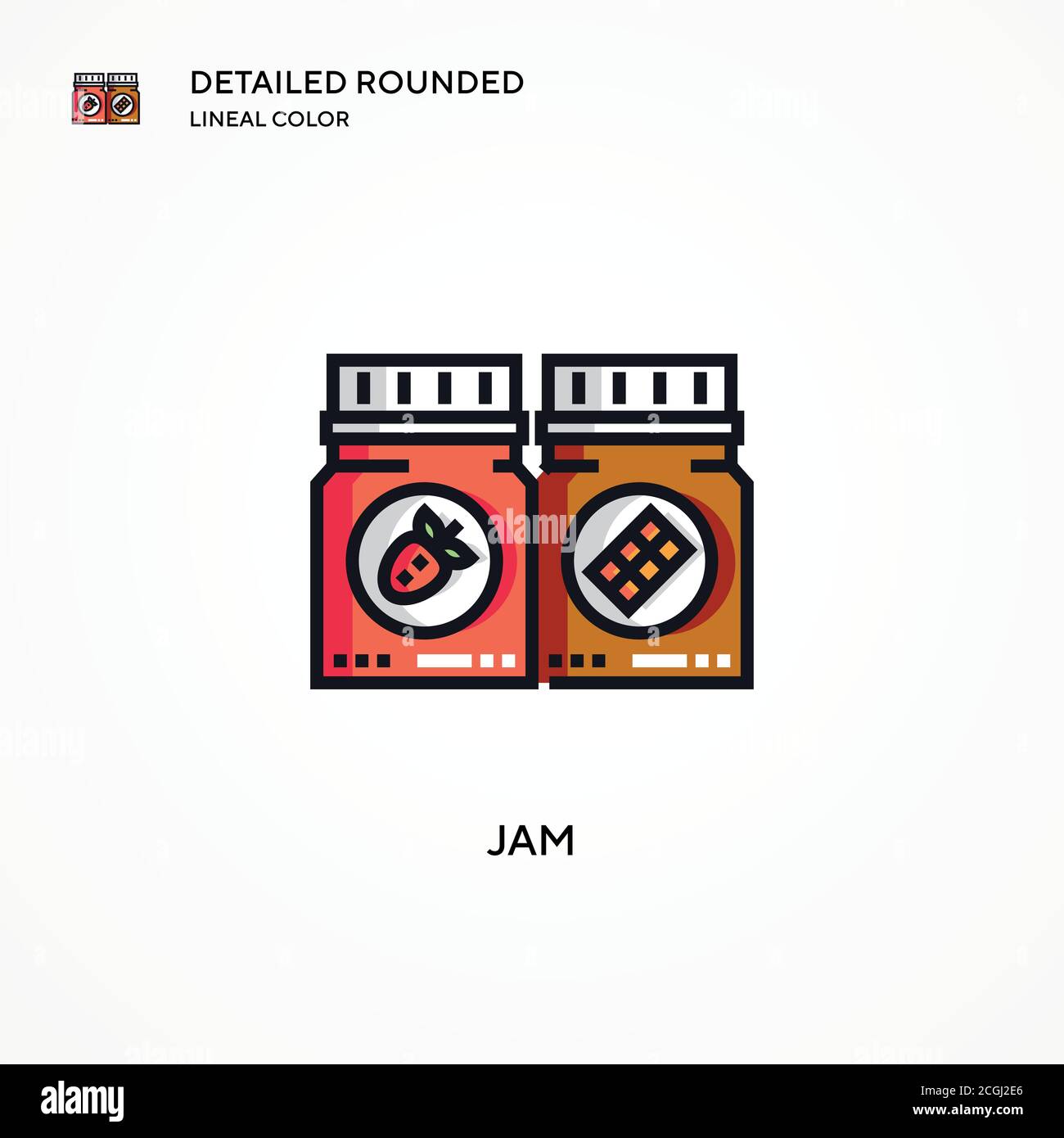 Jam vector icon. Modern vector illustration concepts. Easy to edit and ...