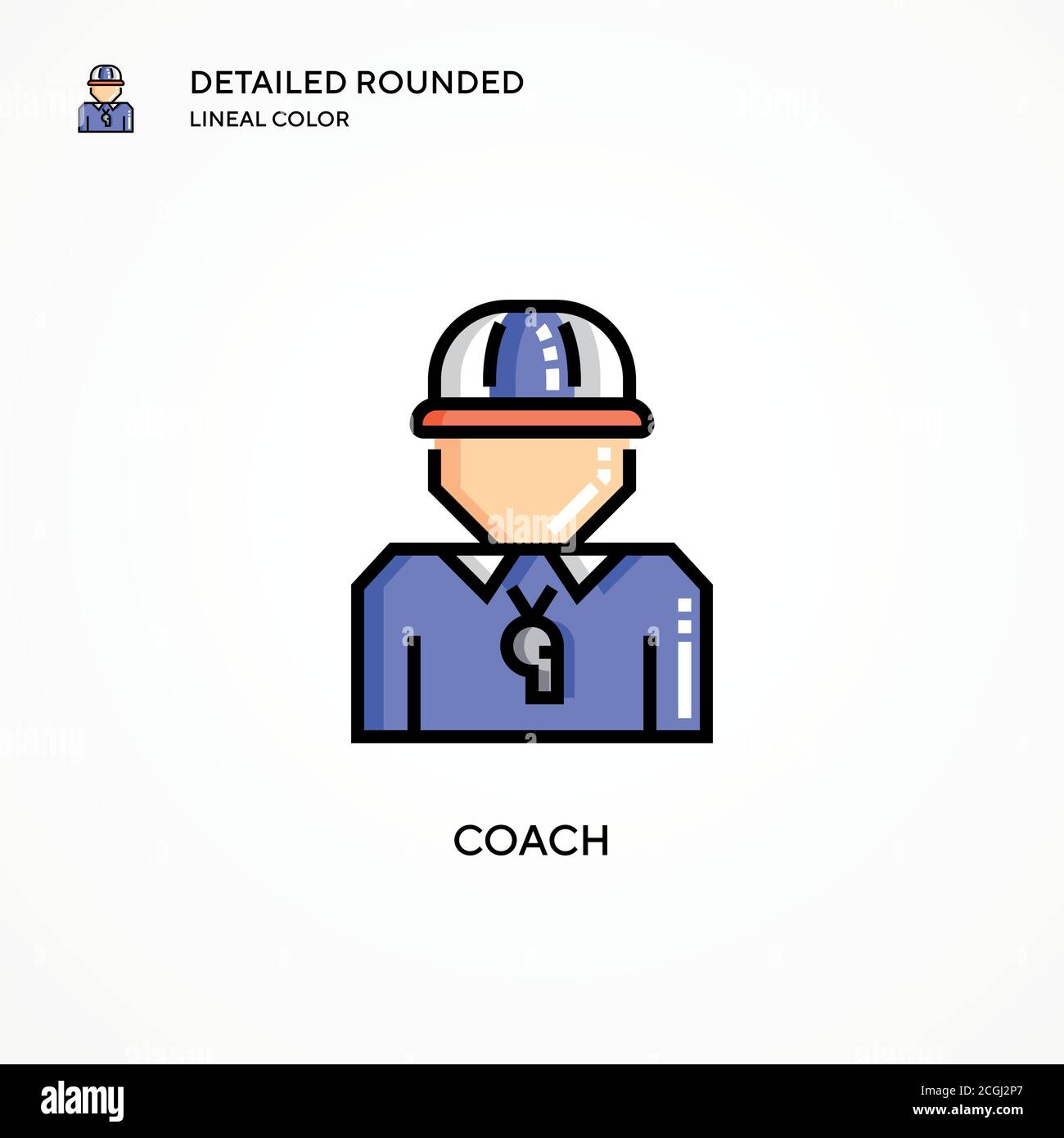 Coach vector icon. Modern vector illustration concepts. Easy to edit ...