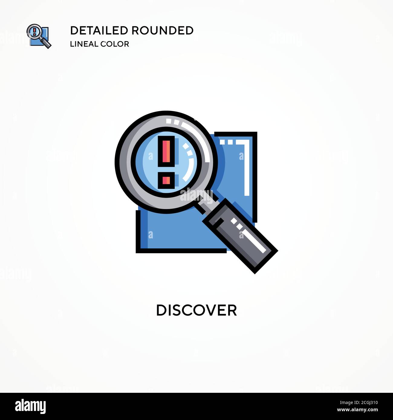 Discover vector icon. Modern vector illustration concepts. Easy to edit ...