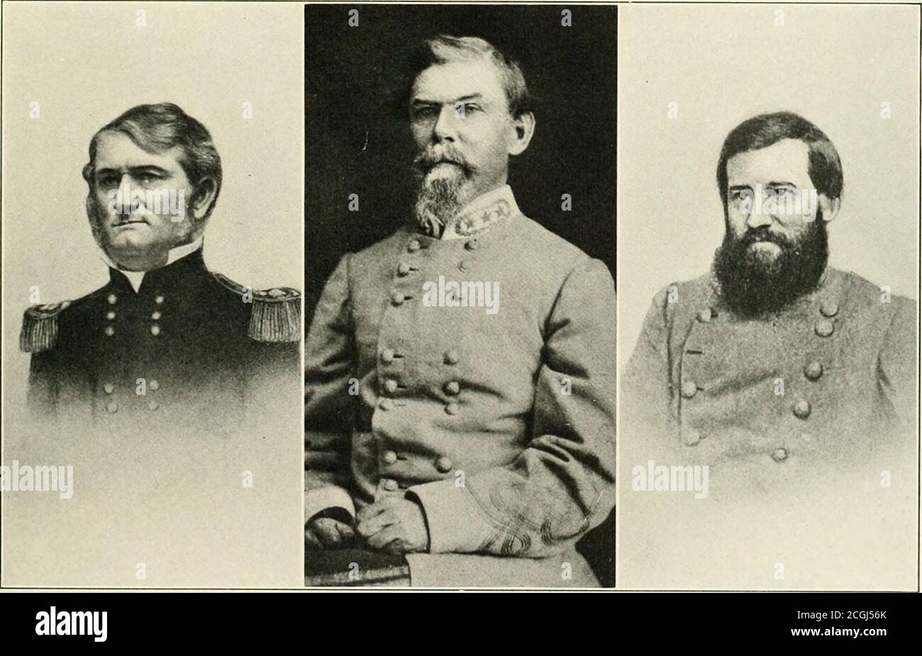 . The photographic history of the civil war.. . Wade Hampton Fought from BullRun to Bentonville. With J. E. B. Stuarts Cavalry he Stood in the Way of Sheridan at Trevilian Station in 18(H. Richard Henry Anderson Com-manded a Brigade on the Pen-insula; Later He Commanded aDivision and, after the Wilder-ness, Longstreets Corps. John Brown Gordon. This In-trepid Leader of Forlorn HopeAssaults Rose from a CivilianCaptain to the Second HighestRank in the Army.. Leonidas Polk, Bishop and Soldier Both, to the End; He Fell on the Battlefield of Pine Mountain in the Defense of Atlanta. William Joseph H Stock Photo