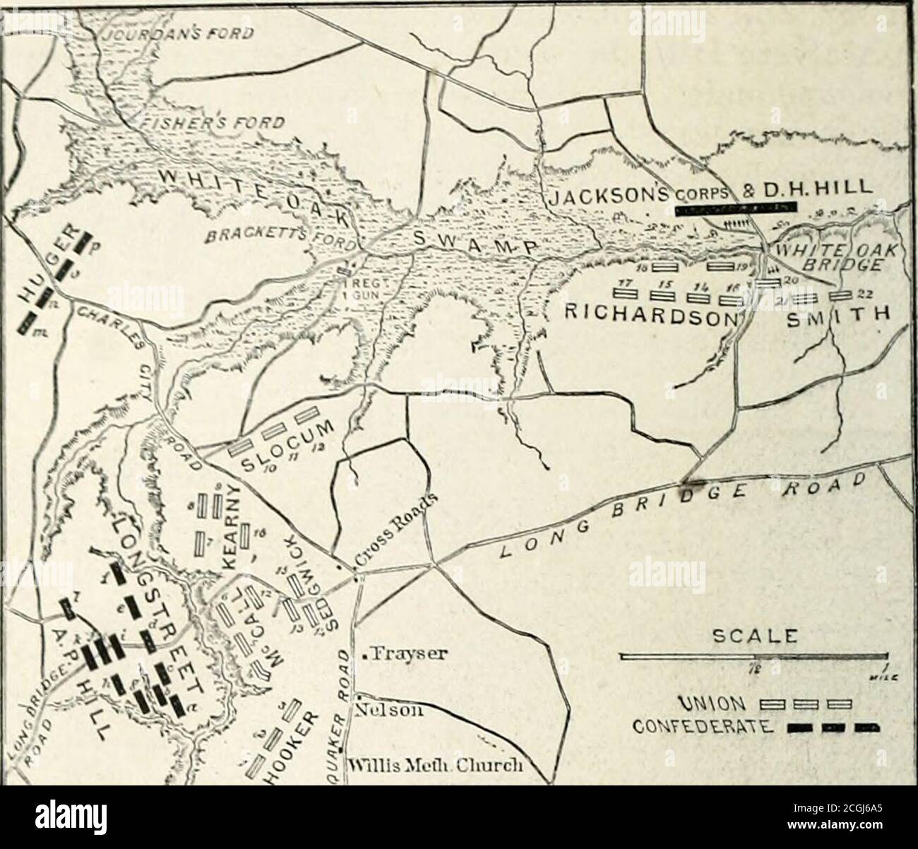 Abraham Lincoln and the battles of the Civil War . GENERAL J. E. B. STUART,  C. S. ARMY. (FROM PHOTOGRAPH BY COOK.) Vol. XXX.—50. 47° THE SEVEX DAYS  FIGHTING ABOUT RICHMOND..