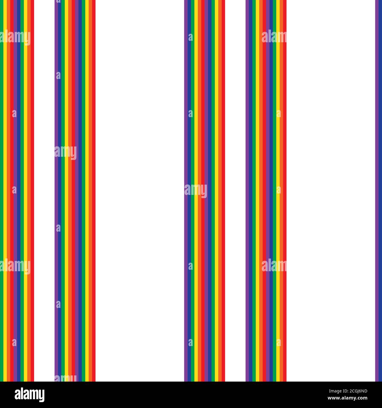Rainbow striped seamless pattern background suitable for fashion textiles Stock Vector