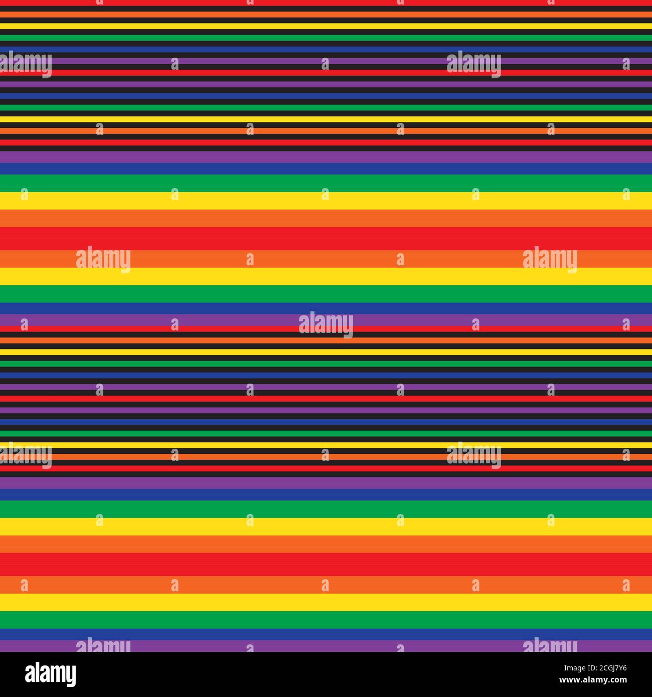 Rainbow striped seamless pattern background suitable for fashion textiles Stock Vector