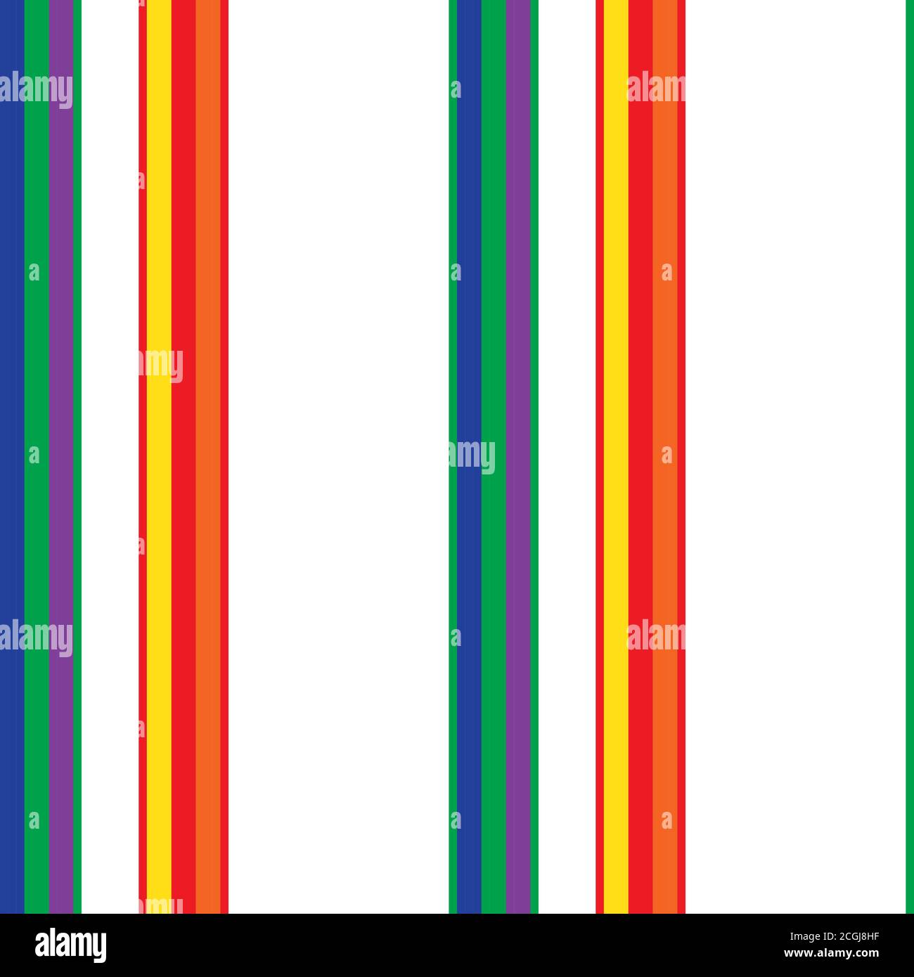 Rainbow striped seamless pattern background suitable for fashion textiles Stock Vector