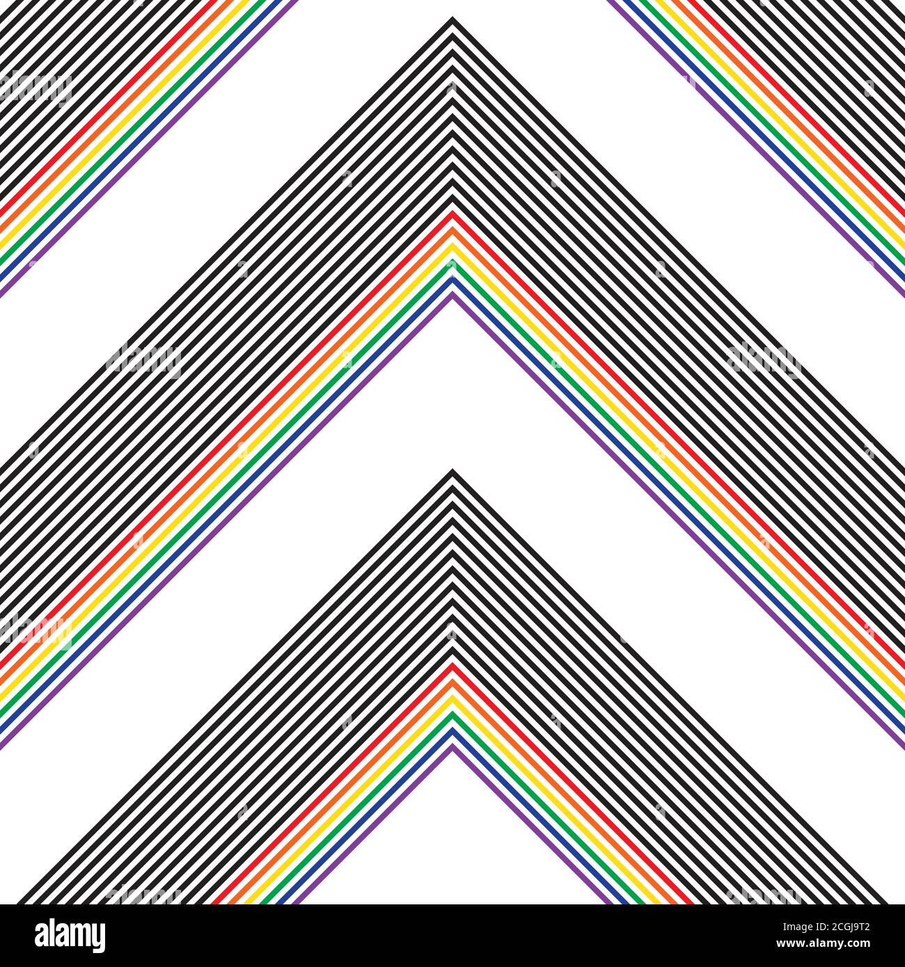 Rainbow striped seamless pattern background suitable for fashion textiles Stock Vector