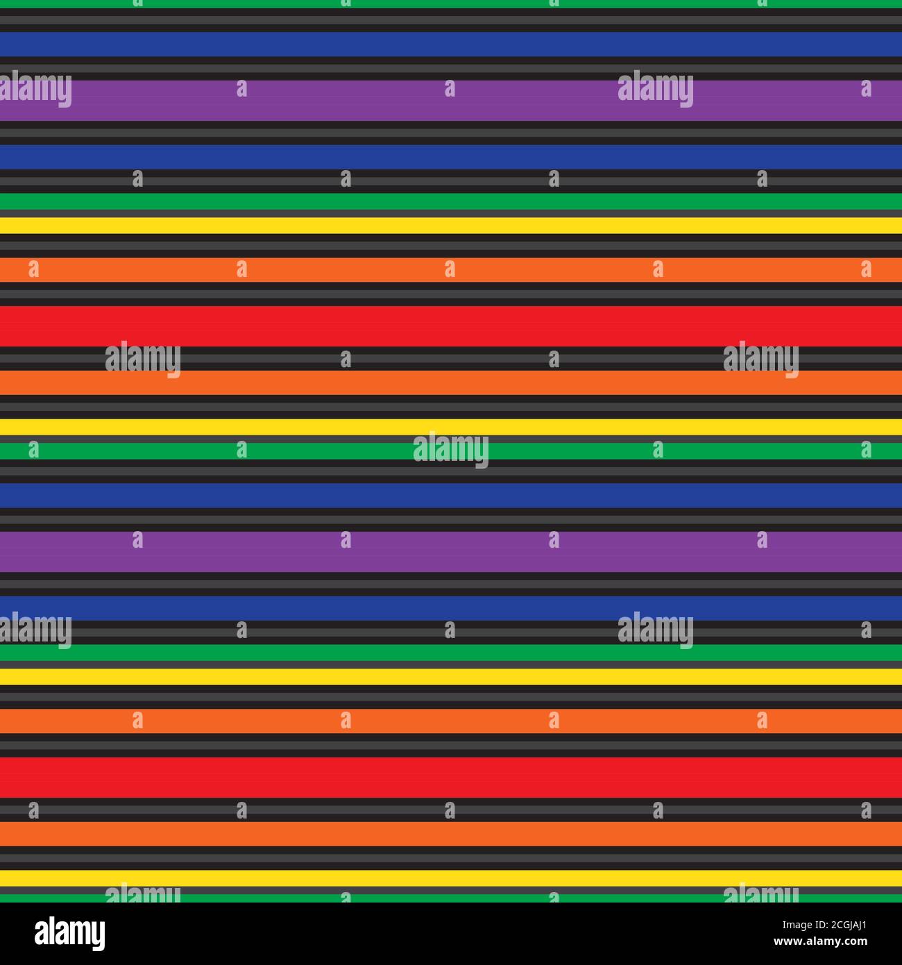 Rainbow striped seamless pattern background suitable for fashion textiles Stock Vector