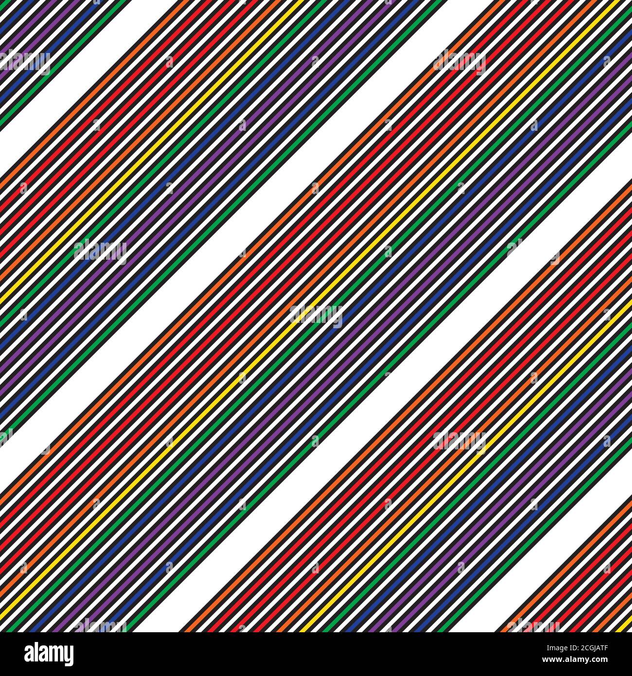 Rainbow striped seamless pattern background suitable for fashion textiles Stock Vector