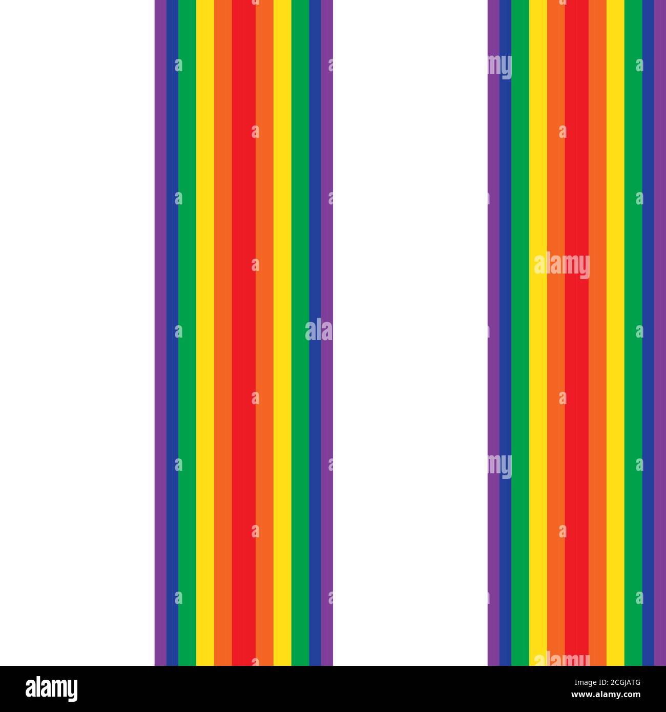 Rainbow striped seamless pattern background suitable for fashion textiles Stock Vector