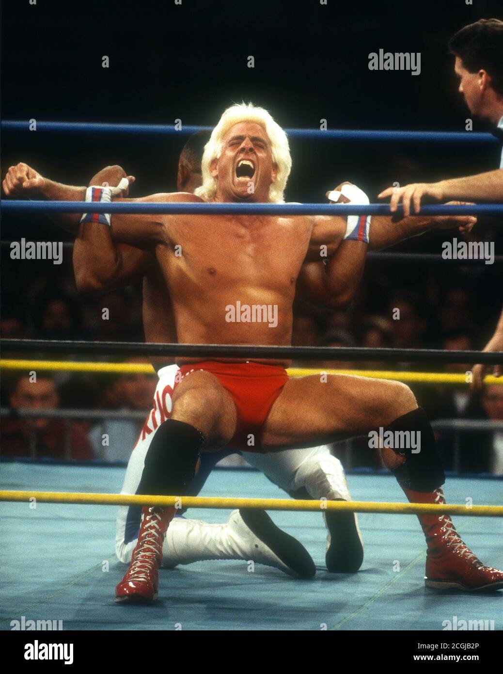 Wrestler Ric Flair, 1987, Photo By John Barrett/PHOTOlink Stock Photo(05)