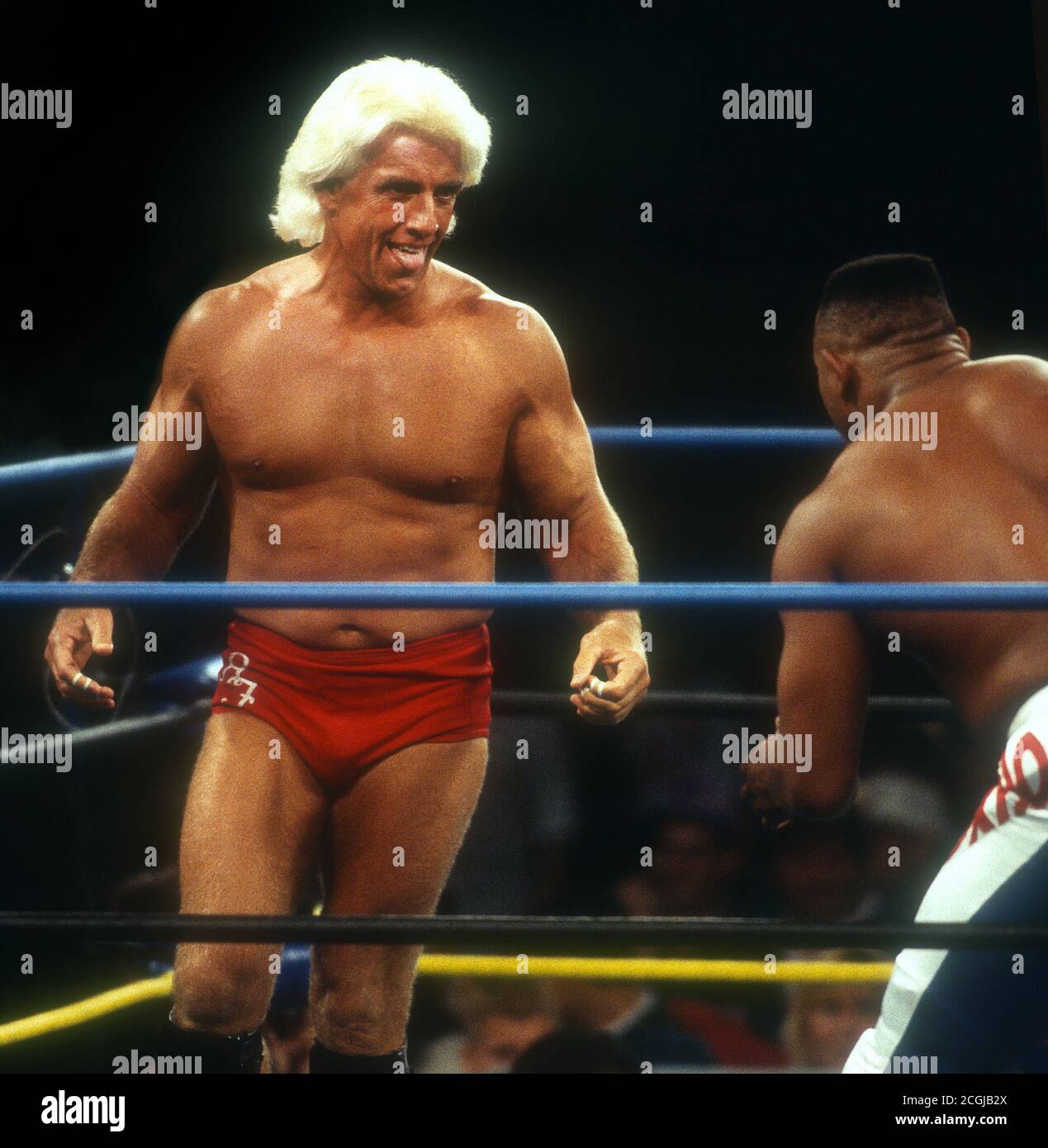 Wrestler Ric Flair, 1987, Photo By John Barrett/PHOTOlink Stock Photo