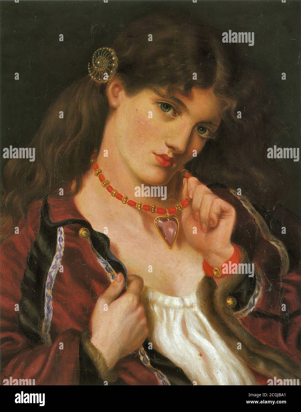 Stillman Marie Spartali Jolie Coeur After Rossetti British School 19th Century Stock Photo Alamy